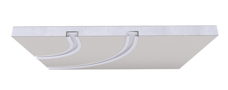 Prot. ProFORM Vorhangbrett-Eck 12,5 mm (2 x VS57), Länge 50 cm